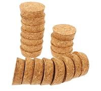 Luxshiny 20 Piezas Tapones de Corcho Natural de Madera Tapones Cónicos Reutilizables para Botellas de Vino Cerveza y Manualidades Compatible con Bocas