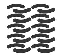 Luxshiny 20 Unidades Almohadillas Autoadhesivas de Espuma Eva Protección para Huesos del Tobillo, Ligeras y Estables en Tiempo Frío, Color Negro para Botas de Esquí y Snowboard
