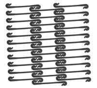 Luxshiny 200 Piezas Clips de Sujeción para Plantas Jóvenes y Ramas en Jardín, Soporte Flexible de Plástico Negro para Enrejado de Vid y Tareas de Injerto y Ajustable