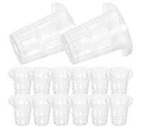 Luxshiny 25 Piezas Macetas Hidropónicas de Malla, Tazas de Red para Jardín, Plástico Blanco, para Frutas y Raíz de Planta, Permite Paso de Agua y Nutrientes, para Siembra en Balcón
