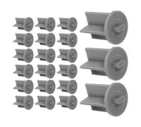 Luxshiny 25 Piezas Tapón de Seguridad Silicona Resistente UV Gris | Protección de Bordes para Soportes de Valla, Uso en Jardín y Mejora Seguridad Exterior