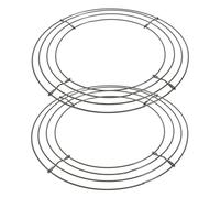 Luxshiny 2piezas Metal Circle Wreath Frames Iron Rings For Wreath Making Supplies DIY Floral Garland Support For Christmas Wedding Home Decor