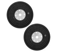 Luxshiny 2piezas Polea para Bicicleta Estática Rueda de Sistema de Polea para Máquina de Fitness Fácil Instalación bajo Ruido Compatible con Varios Modelos de Equipo de Gimnasio Negro