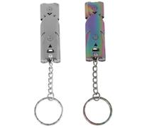 Luxshiny 2piezas Silbato De Entrenamiento para Pájaros Acero Inoxidable Resistente y Ligero para Camping y Supervivencia Comunicación Efectiva Aves Jaulas