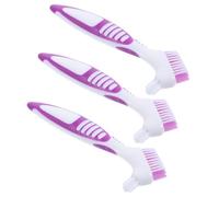 Luxshiny 3 Cepillos de Limpieza para Tortugas, Cepillo Portátil para Eliminar Lodo del Caparazón, Tamaño Pequeño, Mango Ergonómico, Herramienta para Cuidado de Reptiles y Acuarios