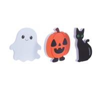 Luxshiny 3 Piezas Decoración Gato de PVC Calabaza de Halloween Reutilizable Fantasma Negro Realistas y Centro de Mesa y Dormitorio