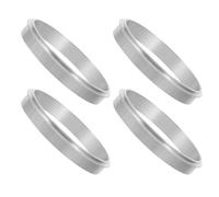 Luxshiny 4 Anillos de Sellado Automático de Aluminio Adaptador de 95 MM a 90 MM para Máquina Selladora de Vasos Borde Alto para Tiendas de Té Leche y Cafeterías