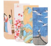 Luxshiny 4 Marcadores Magnéticos para Páginas, Clips Magnéticos para Libros Pequeños, Diseño Artístico Decorativo, Ideales para Estudiantes y Lectores, Uso Práctico en Oficina y Escuela