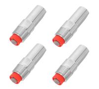 Luxshiny 4 Piezas Bebedero Automático para Lechones de Acero Inoxidable con Tetinas de Agua, Fácil Limpieza y Mantenimiento para Granjas y Barriles de Agua