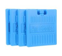 Luxshiny 4 Piezas Caja de Hielo Reutilizable para Climatizador Portátil, Hecho de Plástico Azul, Función de Retención de Frío Adecuado para Oficina y Dormitorio