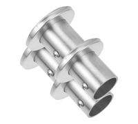 Luxshiny 4 Piezas Soporte para Barra de Armario de Acero Inoxidable Redondo, Resistente y Anticaída, Adecuado para Cortinas de Baño y Barras de Ropa Hogar