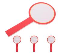 Luxshiny 4 Pizarras Redondas de Borrado en Seco 10x20 Cm, Tablero Portátil Doble Cara para Árbitros y Jueces, Marcador Borrable Ligero para Puntuación en Competiciones Deportivas