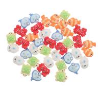 Luxshiny 40 Piezas Figuritas de Animales Marinos Miniatura de Resina para Casas de Muñecas y Micro Jardines de Hadas, Decoración Confiable y Ahorradora de Espacio para Proyectos DIY