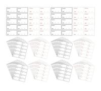 Luxshiny 400 Etiquetas Adhesivas Removibles de Pvc para Alimentos, Impermeables y Organizadoras, Ideales para Cocina y Restaurante, Fáciles de Limpiar sin Dejar Residuos
