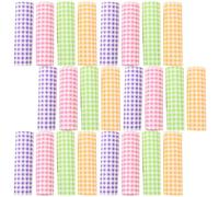 Luxshiny 400piezas Papel de Envolver Sándwich con Patrón de Cuadros Papel Alimentario Prueba de Grasa y Aceite Hojas para Envolver Hamburguesas y Pan Colores Amarillo Púrpura Rosa y Verde