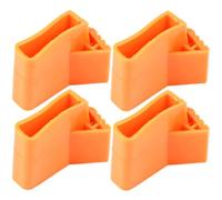 Luxshiny 4piezas Antideslizante Cubiertas para Pies de Escalera Telescópica de Almohadillas de Pvc Duraderas con Ranuras Profundas Fáciles de Instalar para Protección y Estabilidad
