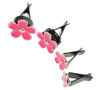 Luxshiny 4piezas Clips Difusores De Aroma Para Ventilación De Automóvil Diseño Floral Creativo Decoración Elegante y Práctica Para Aire Acondicionado Coches
