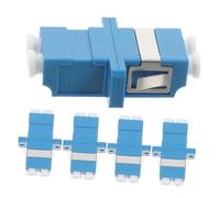 Luxshiny 5 Piezas Adaptador De Fibra Óptica LC LC Unidades para Redes Conector De Cable De Fibra Instalaciones