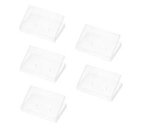 Luxshiny 5 Piezas Organizador De Casetes Casete Cajas Transparentes Borde Cuadrado para Guardar Cintas De Audio Casa o Coche