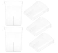 Luxshiny 5 Vasos de Plástico Pp Blancos para Condensación en Cocina, Colección de Agua para Ollas Arroceras, Prácticos Superficie Lisa, Pack de 5 Piezas para Uso Doméstico