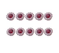 Luxshiny 50 Adornos de Abs en Forma de Flor Base Plana para Manualidades y Decoración de Cabello, Ideales para Prendas y Envoltorios
