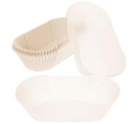 Luxshiny 50 Bandejas Desechables de Papel Blanco para Comida Frita y Hot Dogs, Resistentes al Aceite y Portátiles, Ideales para Palomitas y Pasteles