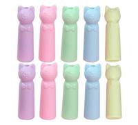 Luxshiny 50 Tapas de Lápices de Silicona Forma de Gato Artistas, Protectores Portátiles y Flexibles, Adorables Tapas de Lápiz para Bolígrafos y Lápices Color Aleatorio