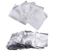 Luxshiny 500Pcs Nail Remover Foil Wrap Soak off Gel Nail Pads Uv Nail Barniz Removedor de Aluminio Nail Art Cleaner with Cotton Pad for Home Salon Diy Nail
