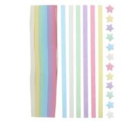Luxshiny 540 Tiras de Papel de Estrella de Origami de Colores Degradados para Manualidades Creativas y Beneficios Terapéuticos en Clases de Bricolaje