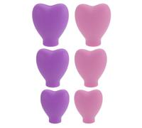 Luxshiny 6 Fundas Protectoras de Silicona Flexibles para Brochas de Maquillaje, Uso para Viaje, Colores Variados, Pack de 6 Piezas para Brochas de Base y Cosméticos