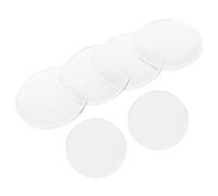 Luxshiny 6 Lentes Ópticas Biconvexas Transparentes para Enseñanza de Física Alta Durabilidad y Superficie Pulida, Herramientas Prácticas para Científicos en Laboratorios Educativos