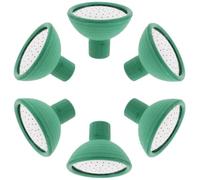 Luxshiny 6 Piezas Boquilla de Riego de Flores Cabezales de Rociadores para Plantas y Flores de Exterior, Verde, Acero Inoxidable y Plástico, Riego Controlado, Ahorro de Agua