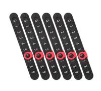Luxshiny 6 Piezas de Contador de Puntos para Futbolín de Plástico Negro, Fácil de Montar y Desmontar, Accesorios para Juegos de Mesa en Reuniones Familiares