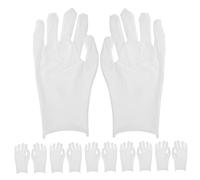 Luxshiny 6Pares Guantes de Inspección de Joyería y Monedas de Guantes de Manipulación de Arte Guantes Seguro y Protección