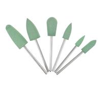 Luxshiny 6piezas Brocas para Uñas Profesional Brocas para Manicura y Cabezas de Lijado y Pulido para Taladro Eléctrico Accesorios para Cuidado de Uñas Salones y Uso Doméstico