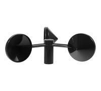 Luxshiny Abs Anemómetro de 3 Tazas Medición de Viento Negro