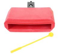Luxshiny Accesorio de Percusión Latina Cencerro portátil con soporte y mazo para batería, compatible con percussion support en eventos