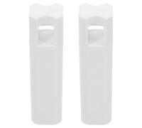 Luxshiny Accesorios para Cortinas enrollables, 2 Piezas de Tiradores Colgantes con asa Cuadrada, Material plástico e Hierro, Uso en Cortinas y estores, Color Blanco