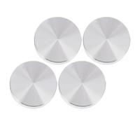 Luxshiny Adaptador de Disco Circular de Metal para Mesa de Té Almohadillas Antideslizantes, 4 Piezas de Aleación de Aluminio Grueso para Muebles Redondos de Cristal