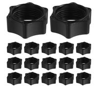 Luxshiny Adaptadores y Tuercas para Soporte de Teléfono Coche 30 Piezas Accesorios para Montaje en Manillar y Salida de Aire, Compatibles Motocicletas, Color Negro, Instalación Sencilla