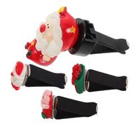 Luxshiny Adorno Navideño Santa Claus para Ventilación de Coche Clip Decorativo y Difusor de Aroma Accesorios para Interior del Vehículo Decoración Festiva y Práctica
