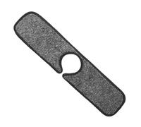 Luxshiny Alfombrilla Absorbente Antisalpicaduras para Grifo de Cocina, Tapete Pequeño de Vellón Coral 46x10 Cm, Base Antideslizante para Secado Rápido y Protección Fregadero, Pack 2