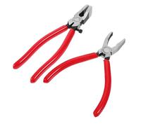 Luxshiny Alicates para Romper Vidrio y Baldosas de Alta Resistencia de 6 y 8 Pulgadas con Mandíbulas Curvas para Vidrieras y Mosaicos, Herramienta Ergonómica para Cortar y Rastrillar