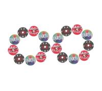 Luxshiny Almohadillas De Aromaterapia Para Coche Forma De Tocadiscos, Pack De 24 Piezas, Pequeñas y Duraderas, Fragancia Duradera Para Ambiente Fresco y Relajante, Uso Vehicular y Descanso