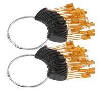 Luxshiny Anillos de Muestra para Teñir Cabello Humano, Hebillas de Prueba para Peluquería, Kit de 30 Unidades para Exhibición de Colores y Muestras de Tinte, Accesorios Profesionales