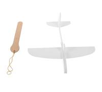 Luxshiny Avión Que Planeador Pintar, Juguete Espuma Blanco para DIY Desarrolla Creatividad y Habilidades Manuales Adecuado para Actividades al Aire Libre