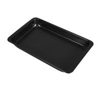 Luxshiny Bandeja para Hornear Antiadherente, Fuente para Hornear Rectangular, Acero al Carbono, Negra, Portátil y Ligera, Resistente a Altas Temperaturas, para Panadería Profesional y