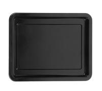 Luxshiny Bandeja para Hornear Esmaltada Rectangular Negra Bandeja Antigoteo y Fácil de Limpiar para Asar Carnes en Reuniones y Hornear Bizcochos