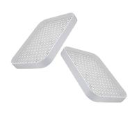 Luxshiny Bandeja Sanitaria Profunda para Conejos 2 Piezas, Orinal Plástico para Entrenamiento de Orina en Jaulas, Caja de Arena de Esquina para Mascotas Pequeñas como Cobayas y Hámsteres,