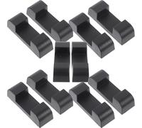 Luxshiny Bases Flotantes para Exhibición de Joyería en Plástico Negro, Diseño Simple y Multiuso para Uso Comercial y Tiendas, Pack de 10 Piezas